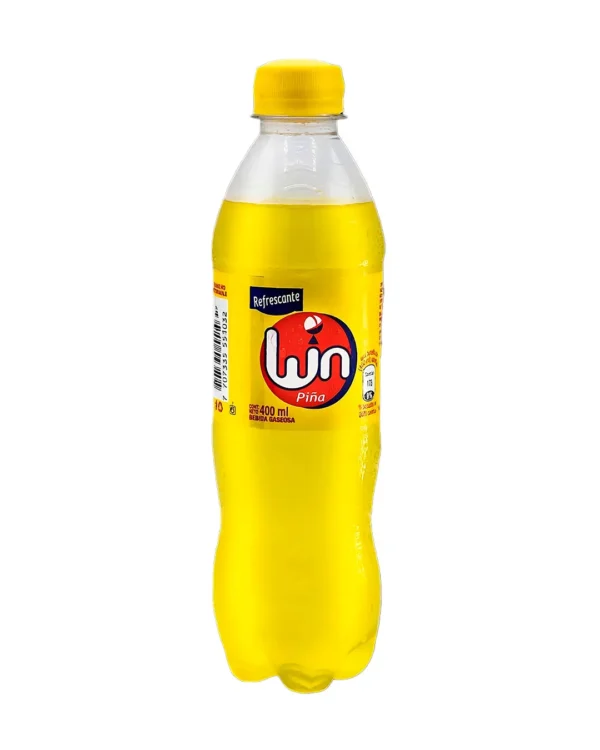 Gaseosa WIN 400ml piña para exportación | J&L Cargo
